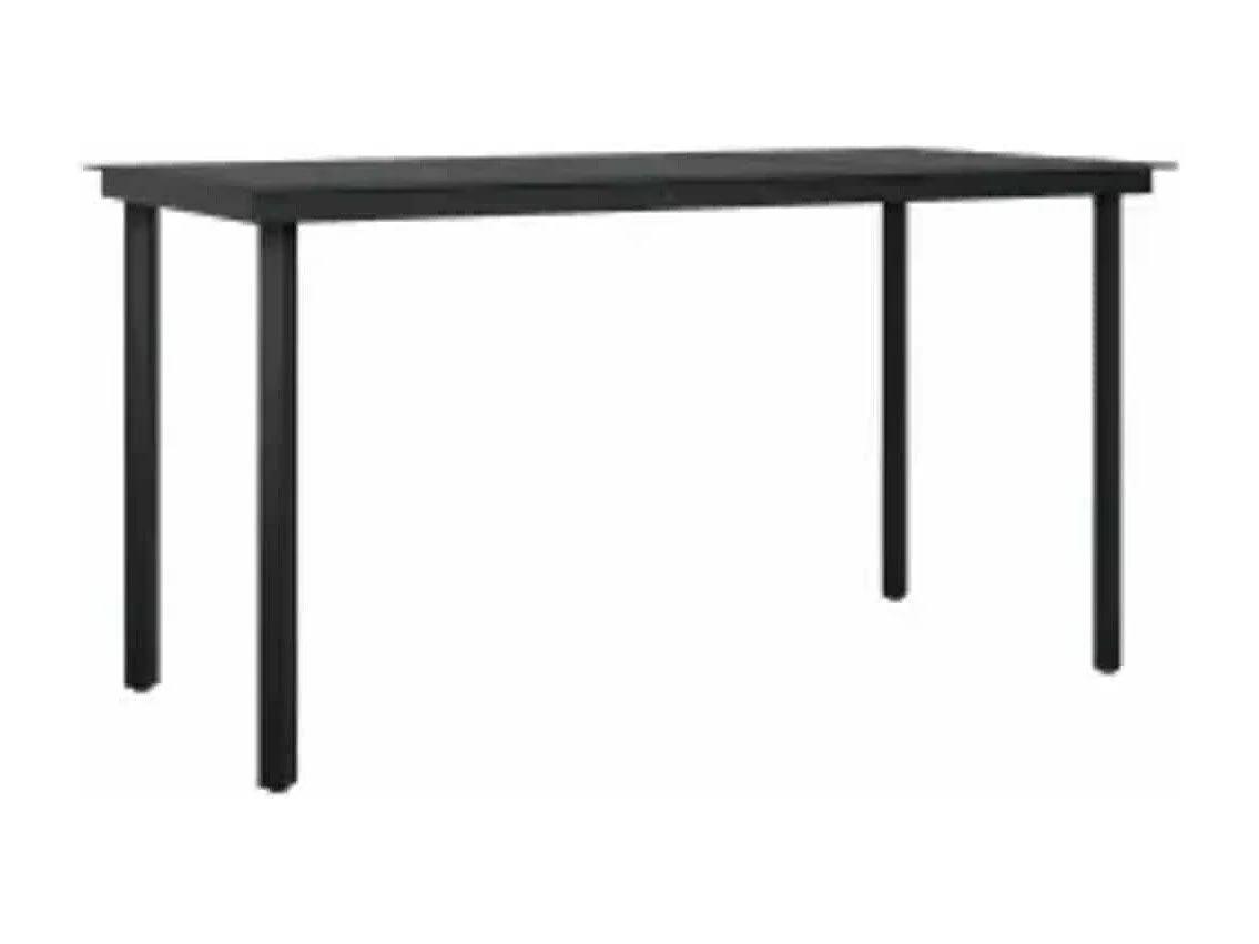 Juego comedor jardín 5 piezas cojines ratán sintético vidrio gris