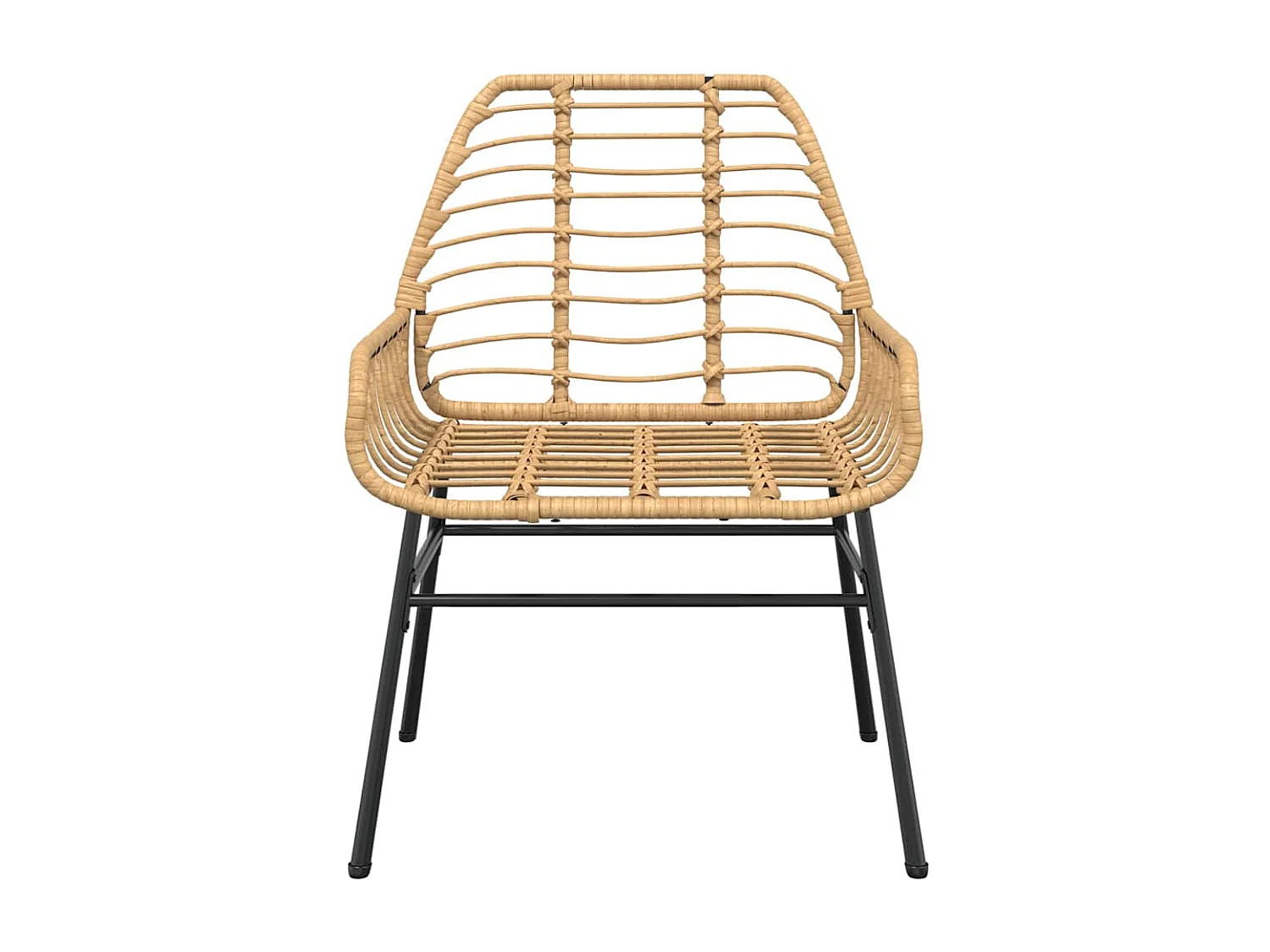 Ensemble à manger jardin 7pièces marron rpoly otin verre