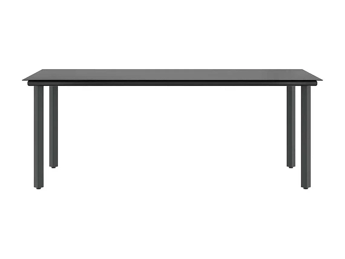 Ensemble à manger jardin 7pièces marron rpoly otin verre