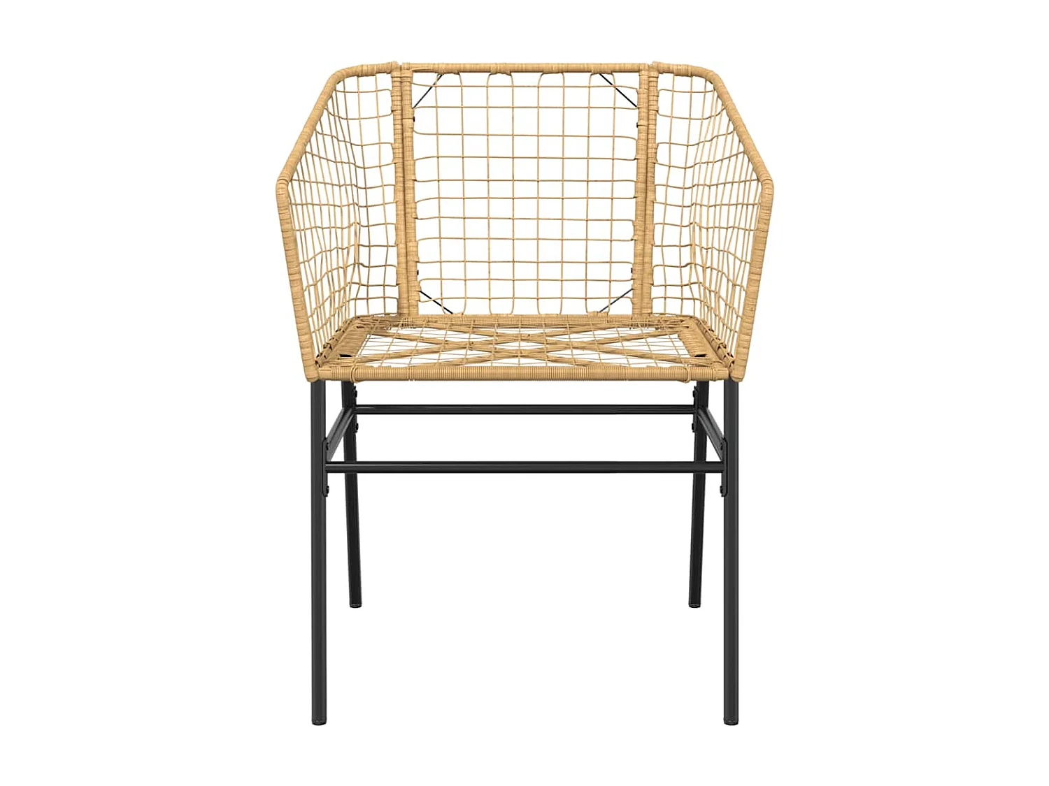 Ensemble à manger jardin 7pièces marron rpoly otin verre