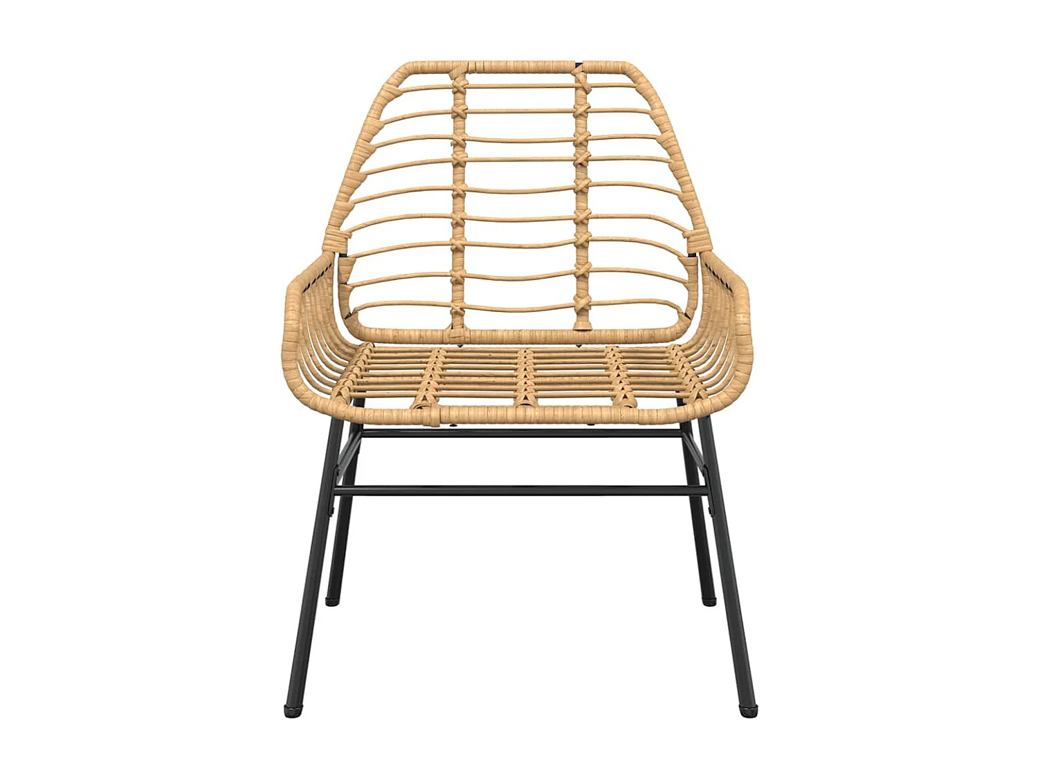 Ensemble à manger jardin 7pièces marron rpoly otin verre