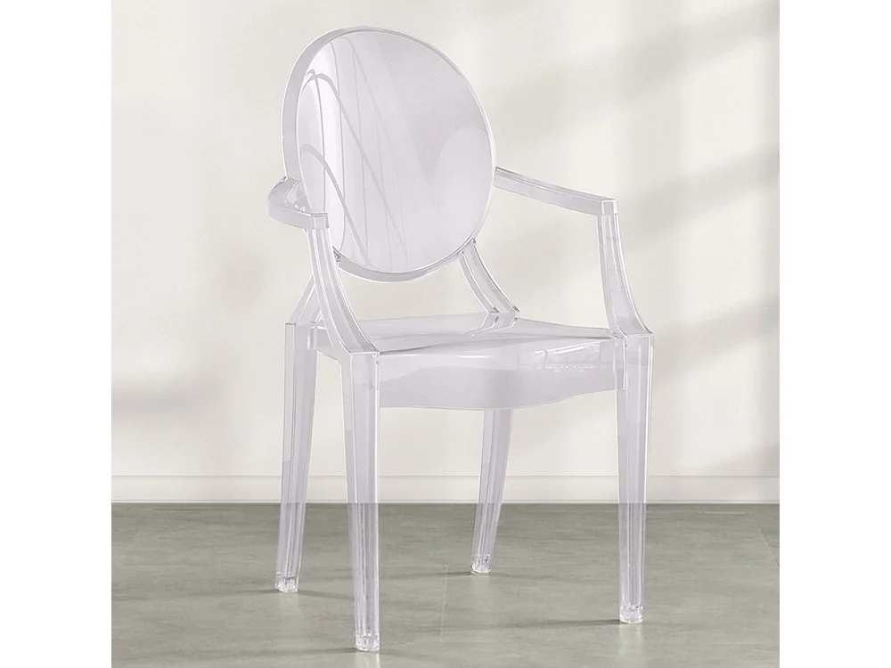 Chaise d'enfant - Chaise d'enfant design transparent - Louis XIV Transparent