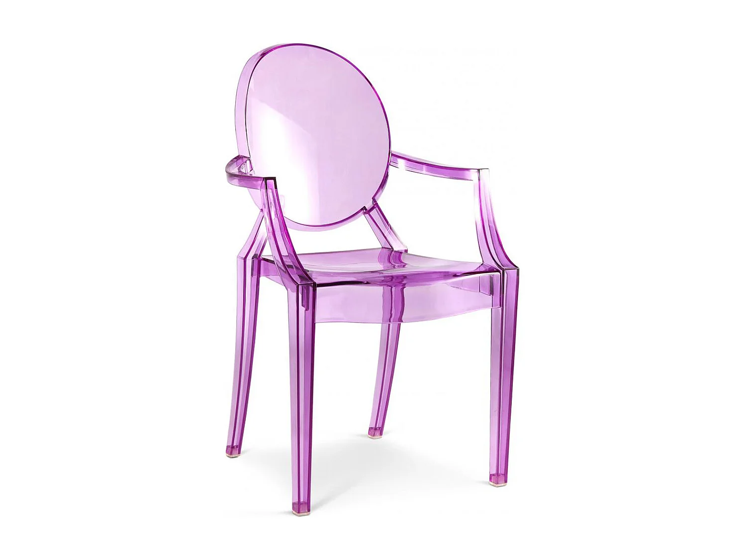 Chaise d'enfant - Chaise d'enfant design transparent - Louis XIV Violet transparent