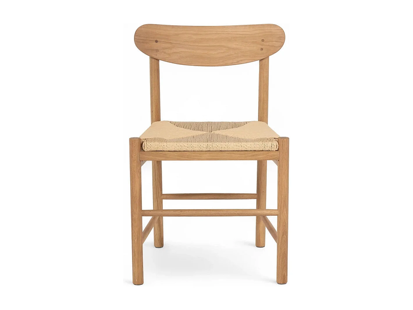 Esszimmerstühle 6er Set Malou - Papiergarn & Massives Eichenholz - Wildeiche