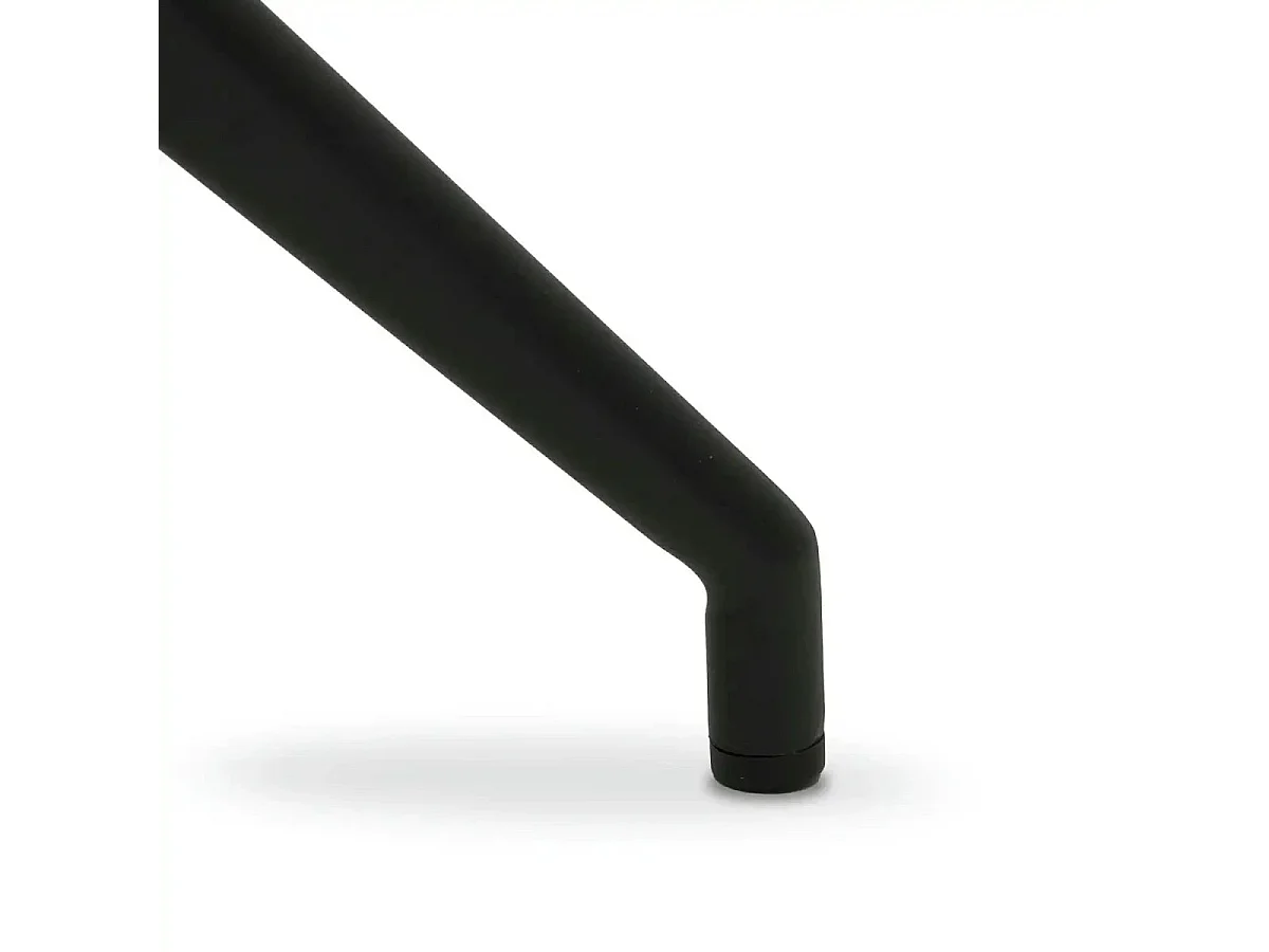 Esszimmerstühle 6er Set Jennifer - Kunstleder & Metall - Dunkelbraun