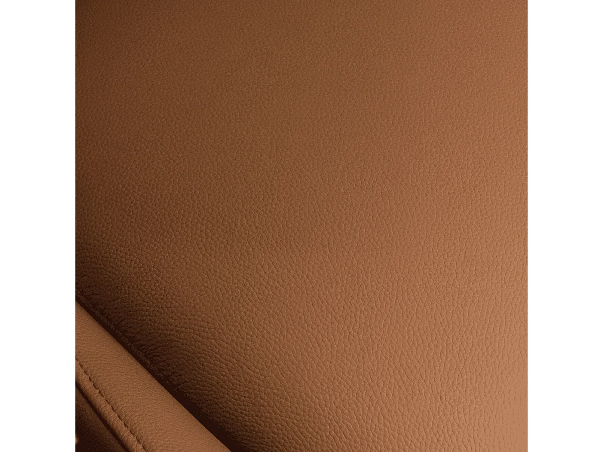 Esszimmerstühle 4er Set Nicklas - Leder & Metall - Cognacbraun