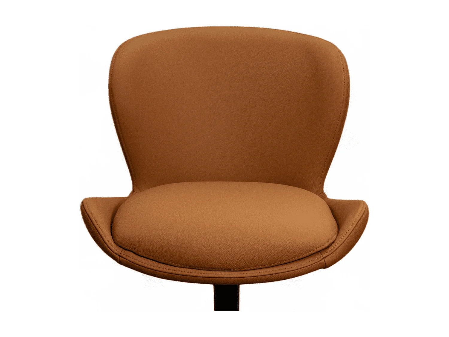 Esszimmerstühle 4er Set Nicklas - Leder & Metall - Cognacbraun