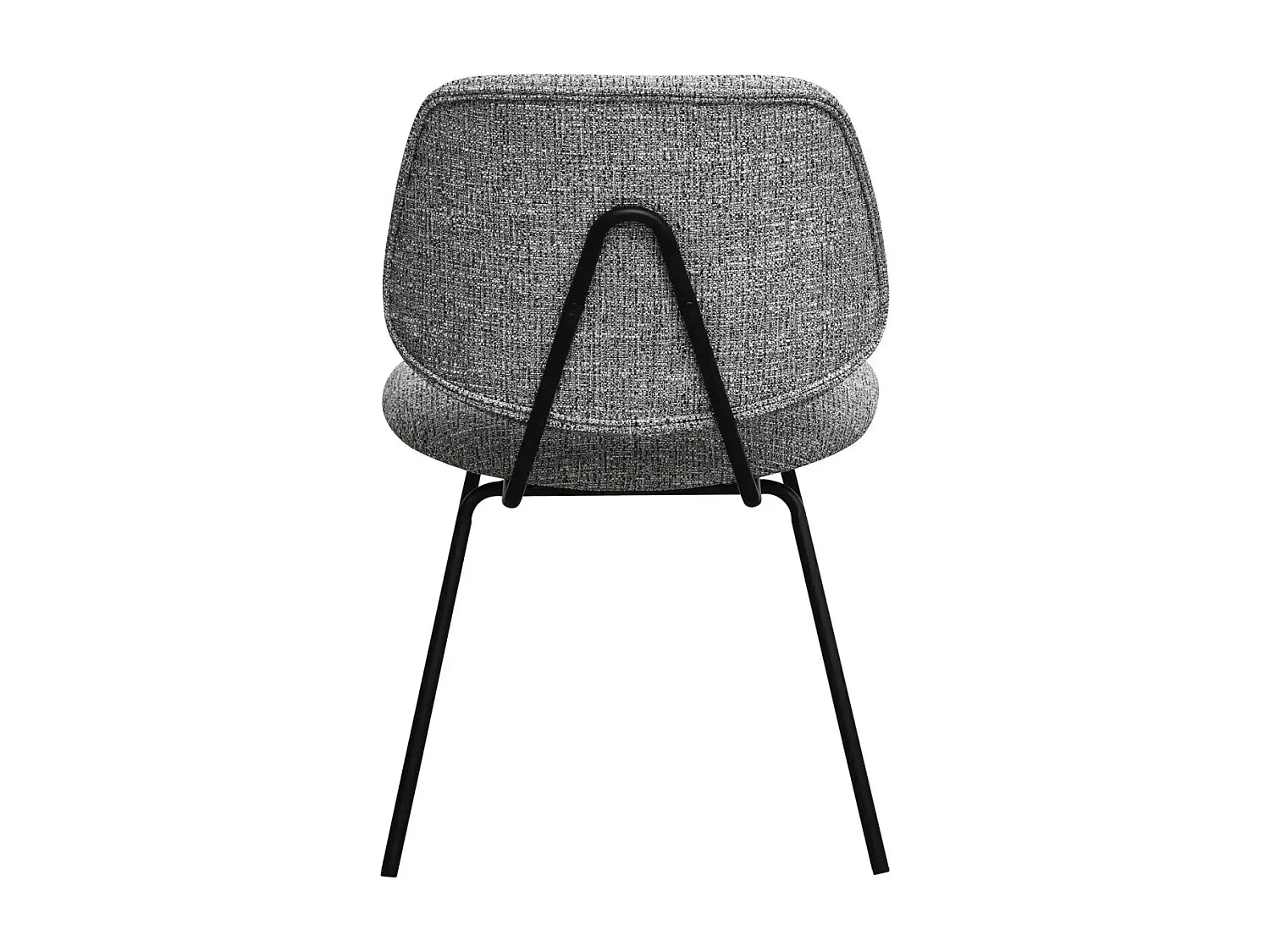 Esszimmerstühle 6er Set Sofia - Stoff (Bouclé) & Metall - Grau