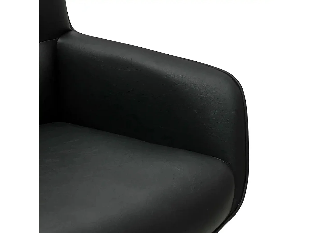 Esszimmerstühle 6er Set Jessica - Kunstleder & Metall - Schwarz