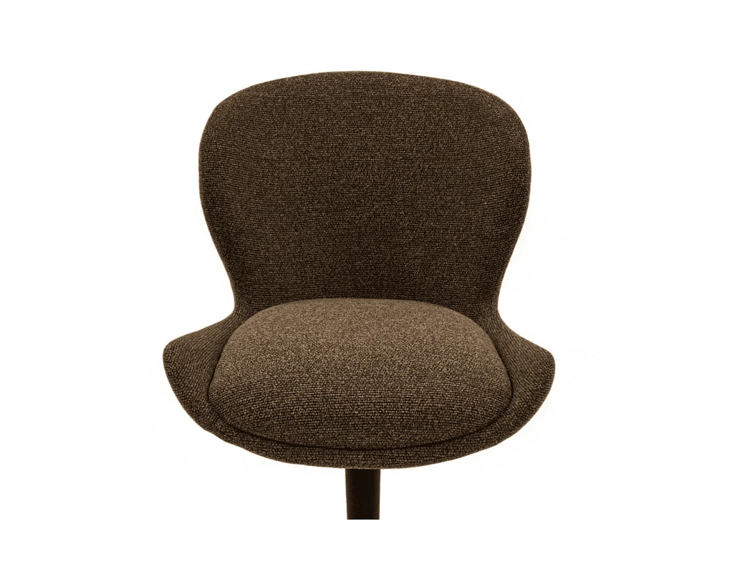 Esszimmerstühle 4er Set Nicklas - Stoff (Bouclé) & Metall - Dunkelbraun