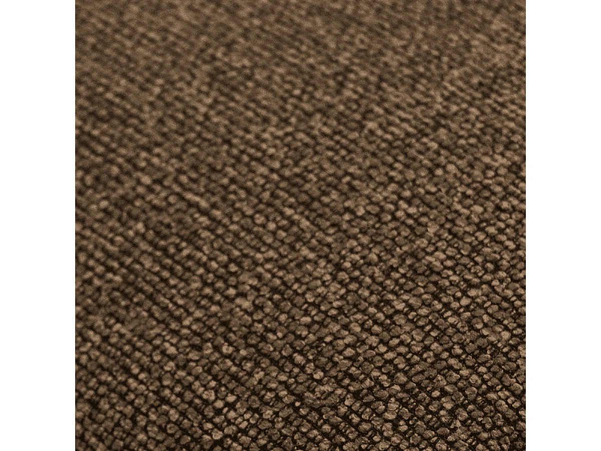 Esszimmerstühle 4er Set Nicklas - Stoff (Bouclé) & Metall - Dunkelbraun