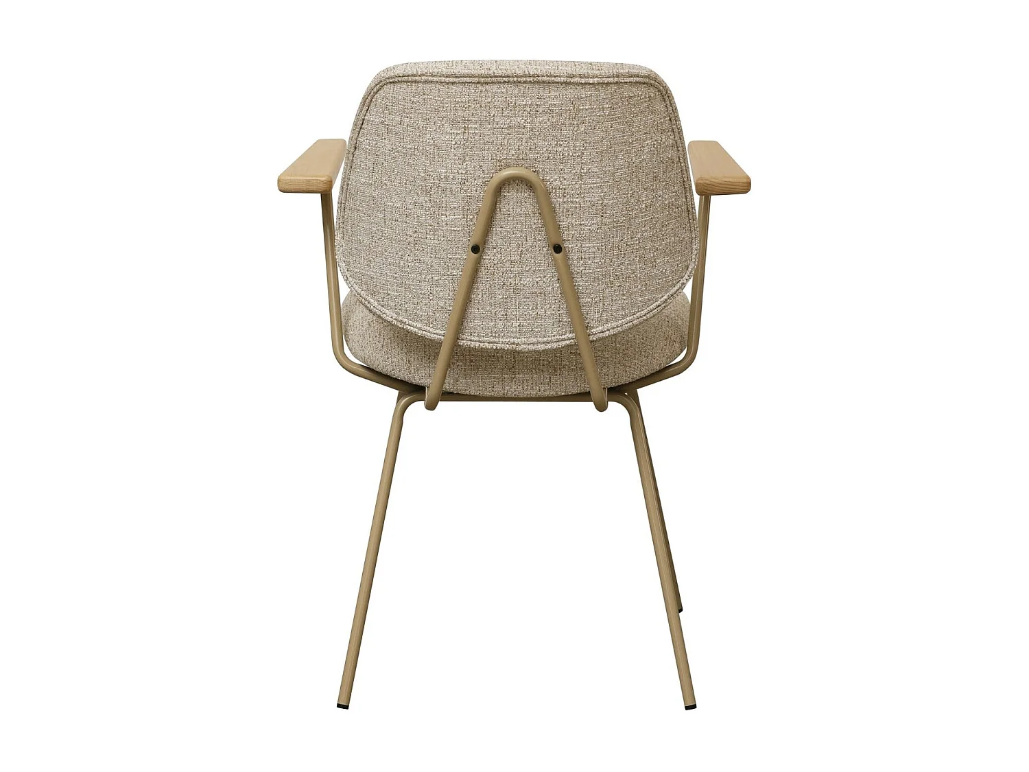 Esszimmerstühle 6er Set Sofia - Stoff (Bouclé) & Metall - Beige