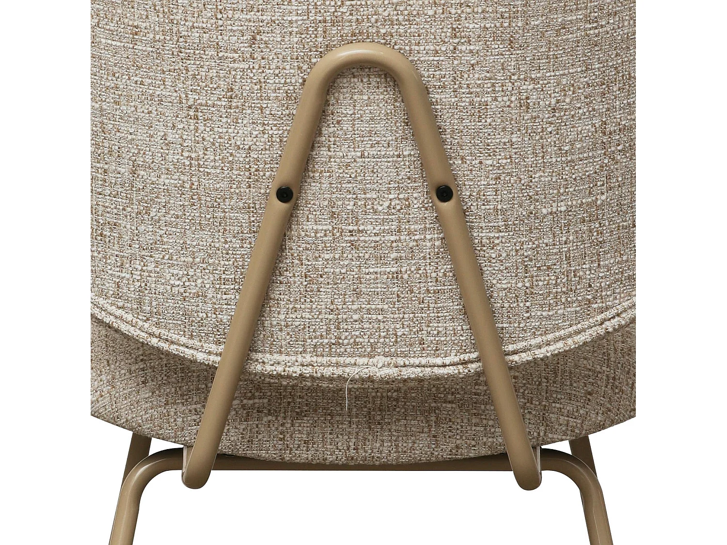 Esszimmerstühle 6er Set Sofia - Stoff (Bouclé) & Metall - Beige