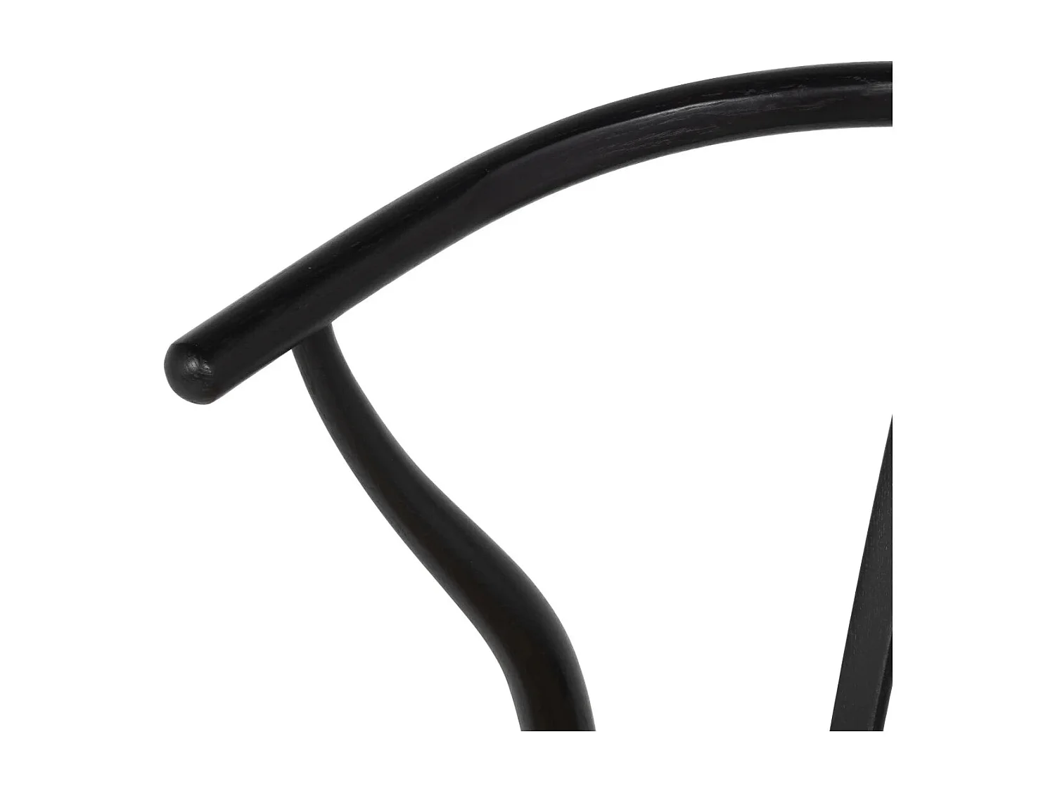 Esszimmerstühle 6er Set Nicoline - Papiergarn & Massives Eichenholz - Schwarz