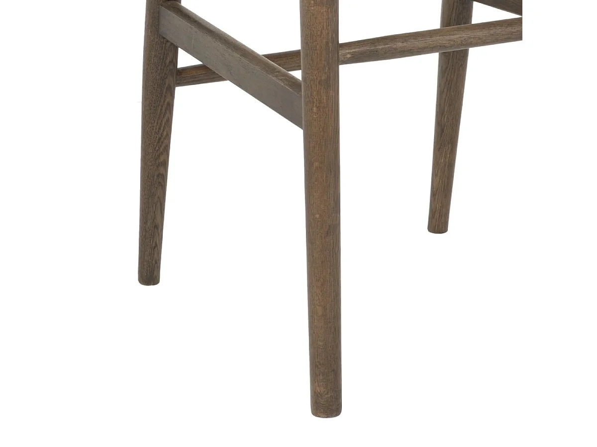 Esszimmerstühle 2er Set Nicoline - Papiergarn & Massives Eichenholz - Räuchereiche