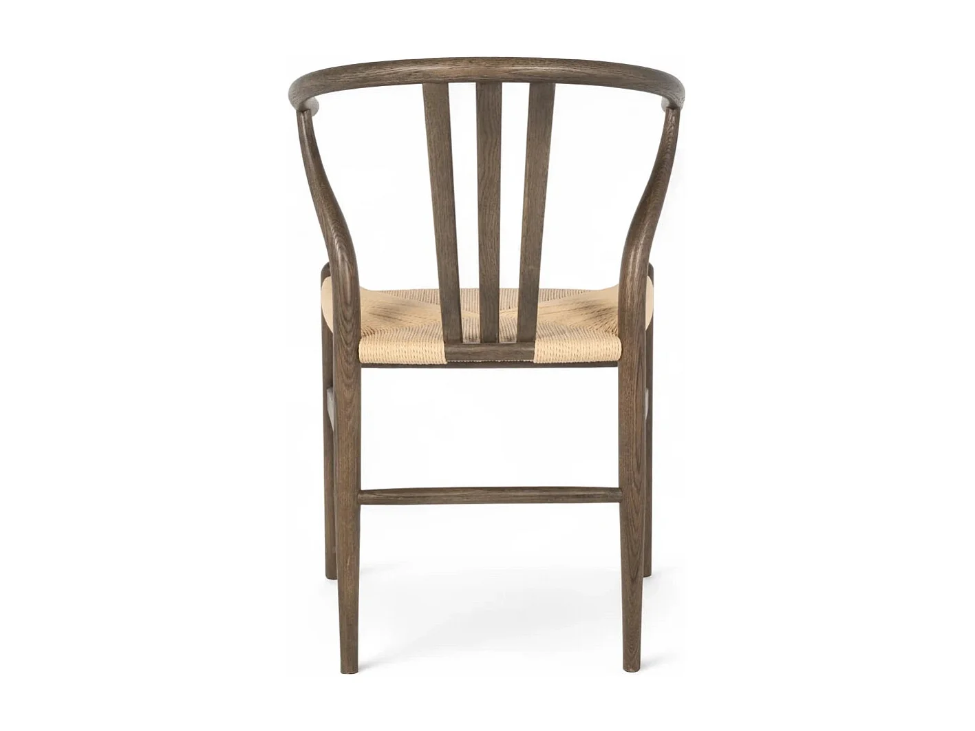 Esszimmerstühle 6er Set Nicoline - Papiergarn & Massives Eichenholz - Räuchereiche