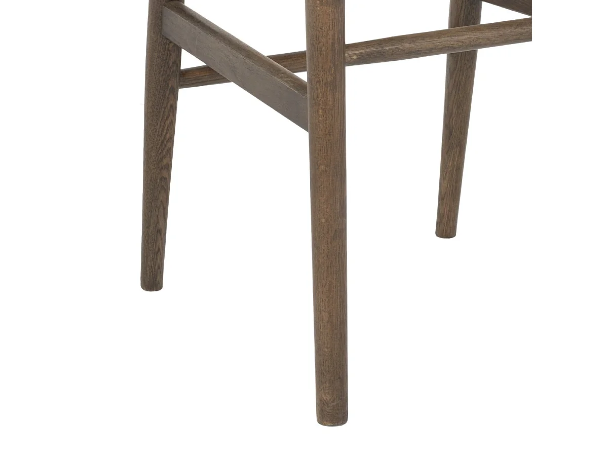 Esszimmerstühle 6er Set Nicoline - Papiergarn & Massives Eichenholz - Räuchereiche