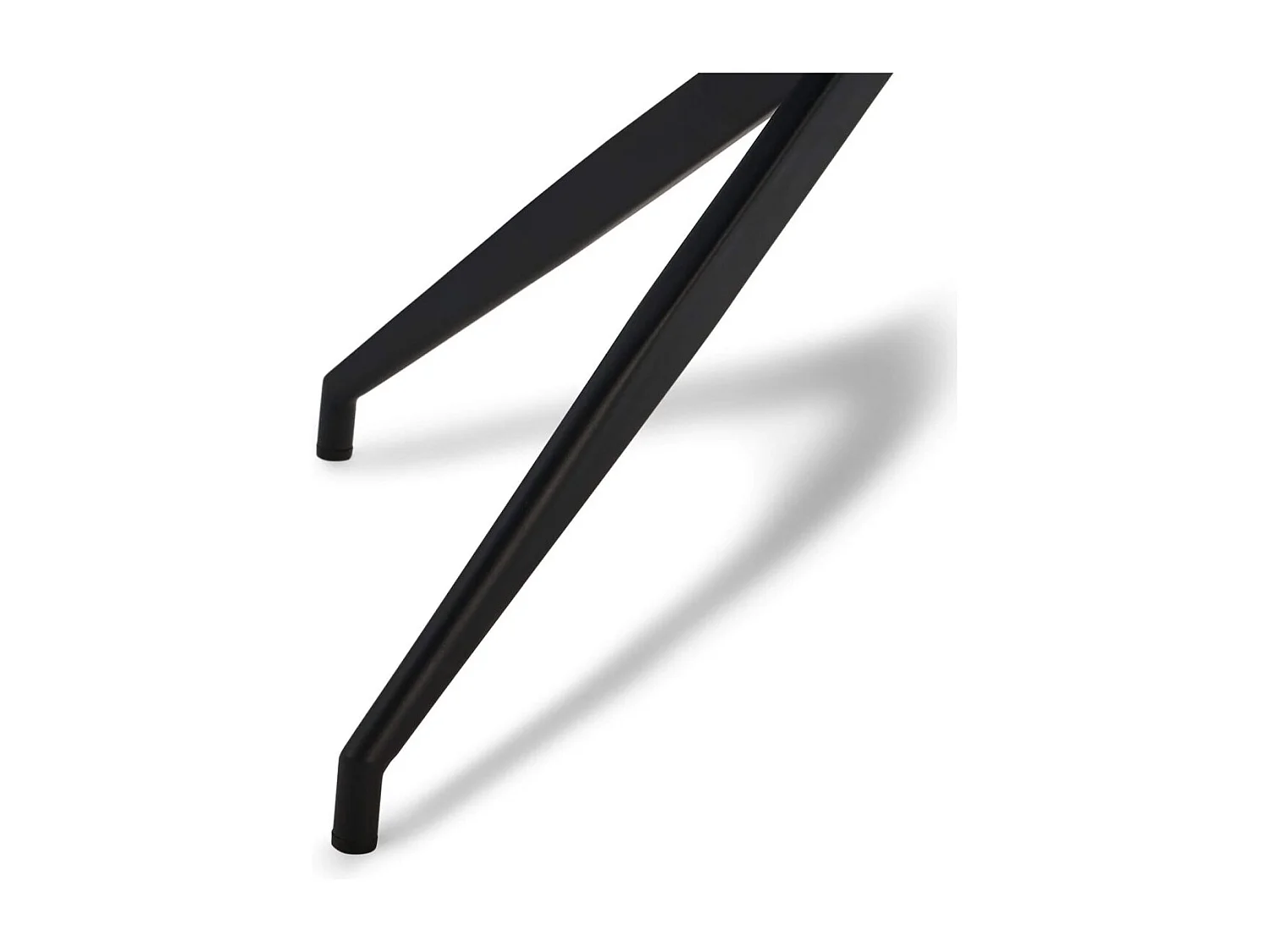 Esszimmerstühle 4er Set Isabel - Kunstleder & Metall - Dunkelbraun