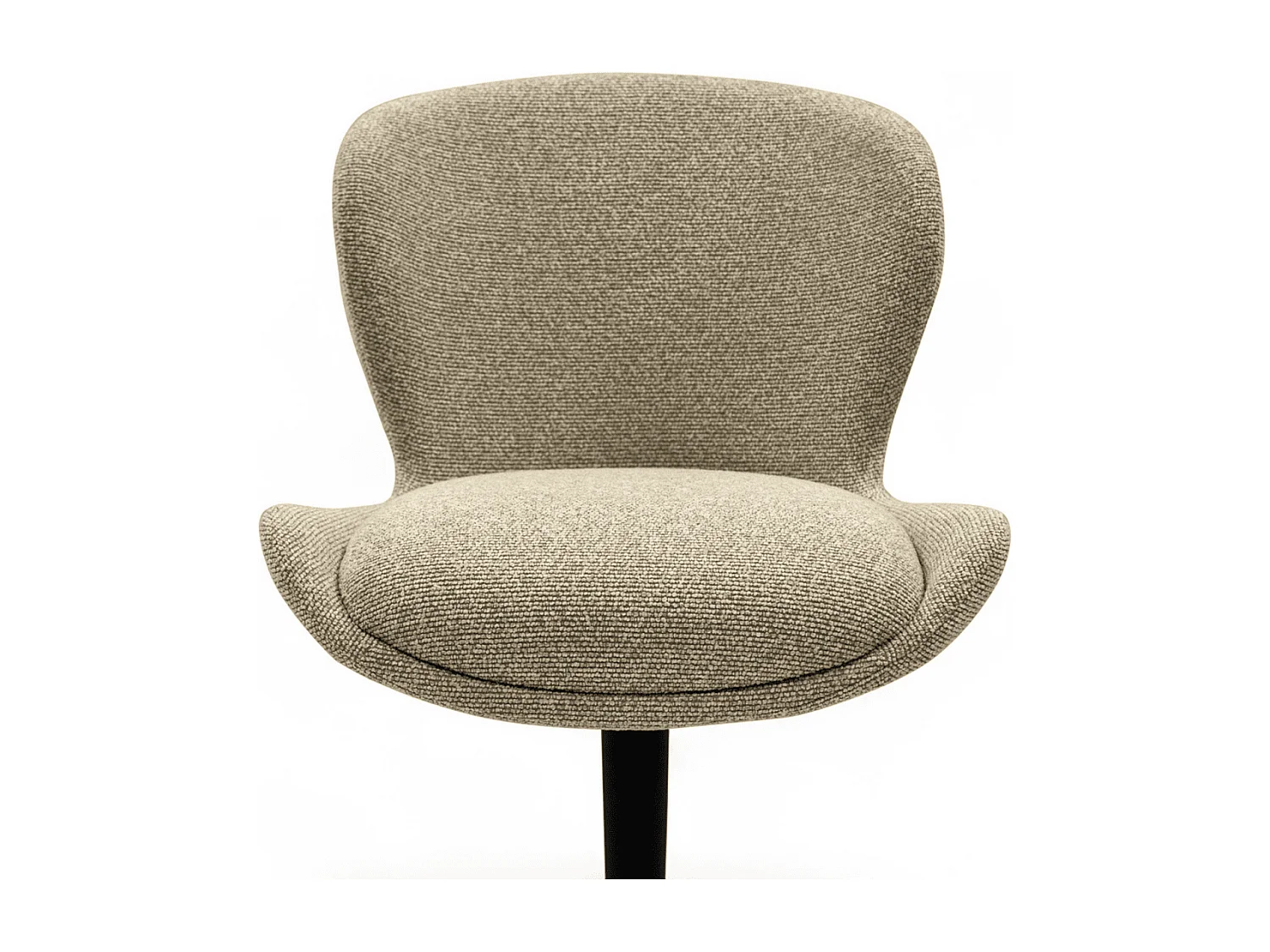 Esszimmerstühle 2er Set Nicklas - Stoff (Bouclé) & Metall - Beige