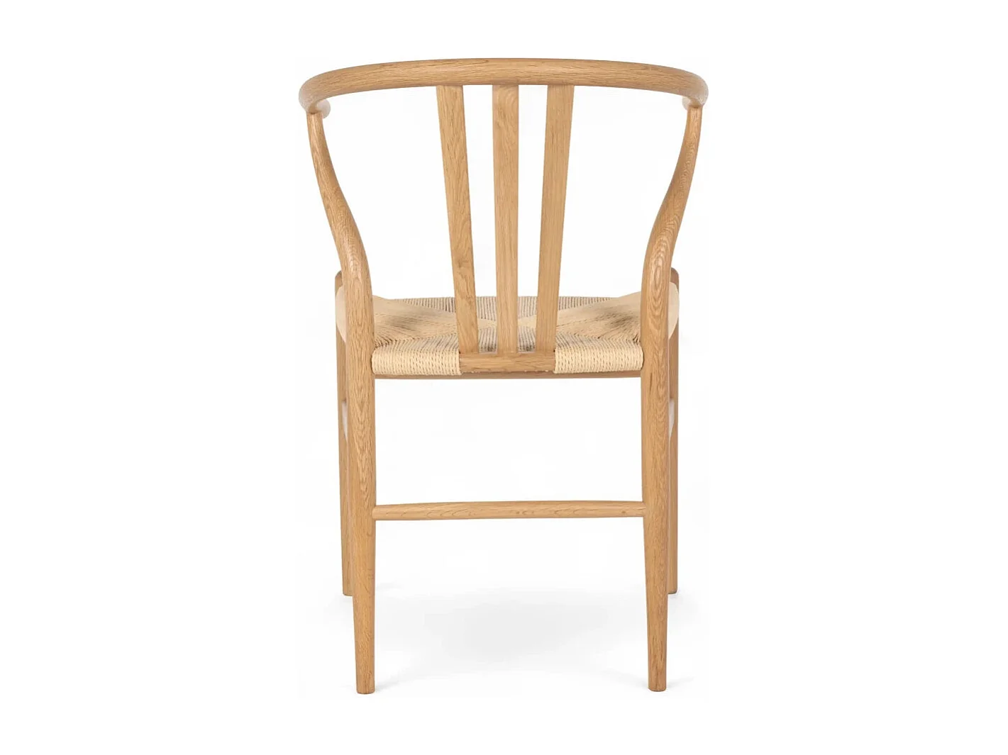 Esszimmerstühle 6er Set Nicoline - Papiergarn & Massives Eichenholz - Wildeiche
