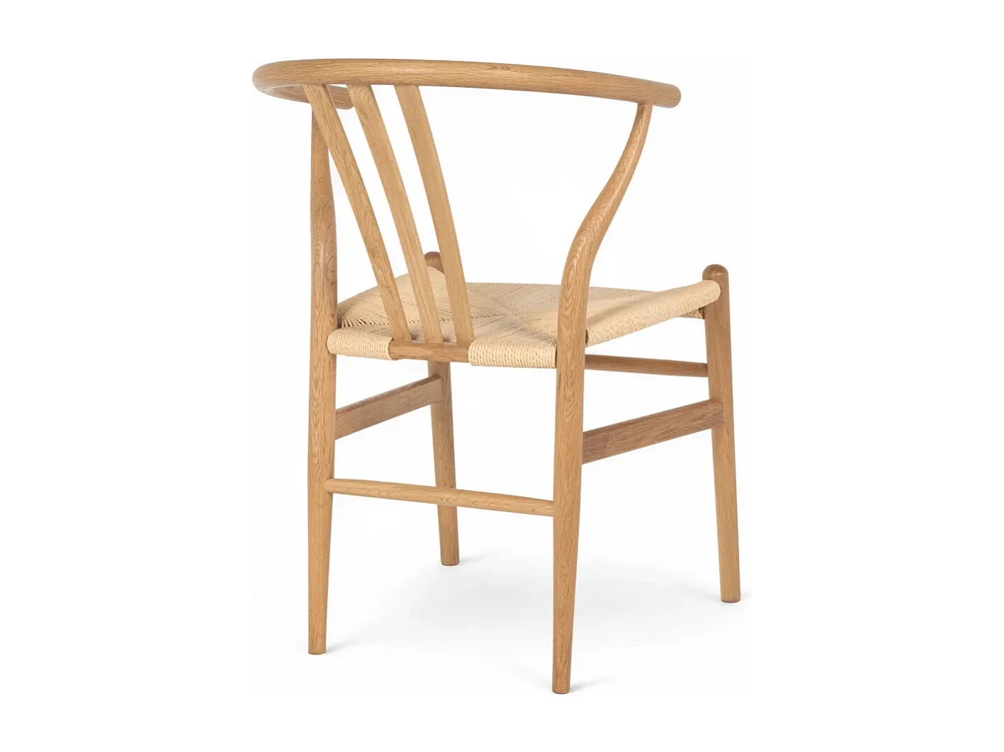 Esszimmerstühle 6er Set Nicoline - Papiergarn & Massives Eichenholz - Wildeiche