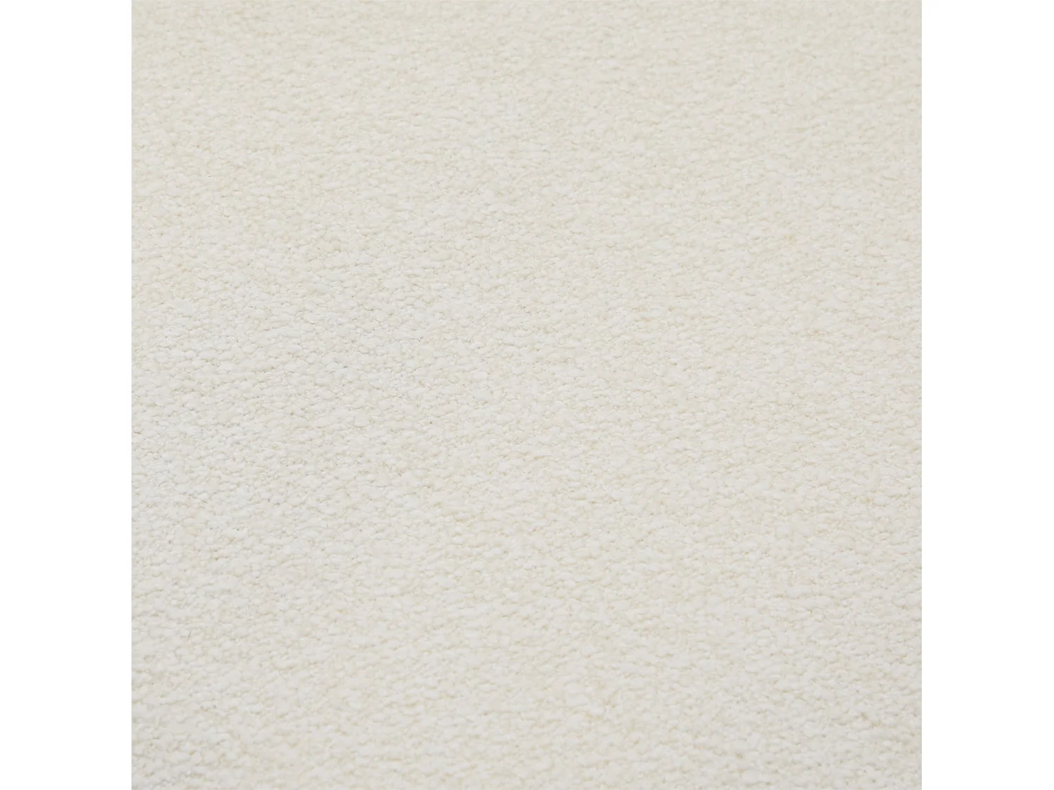 Esszimmerstühle 6er Set Helena - Stoff (Bouclé) & Metall - Cremeweiß