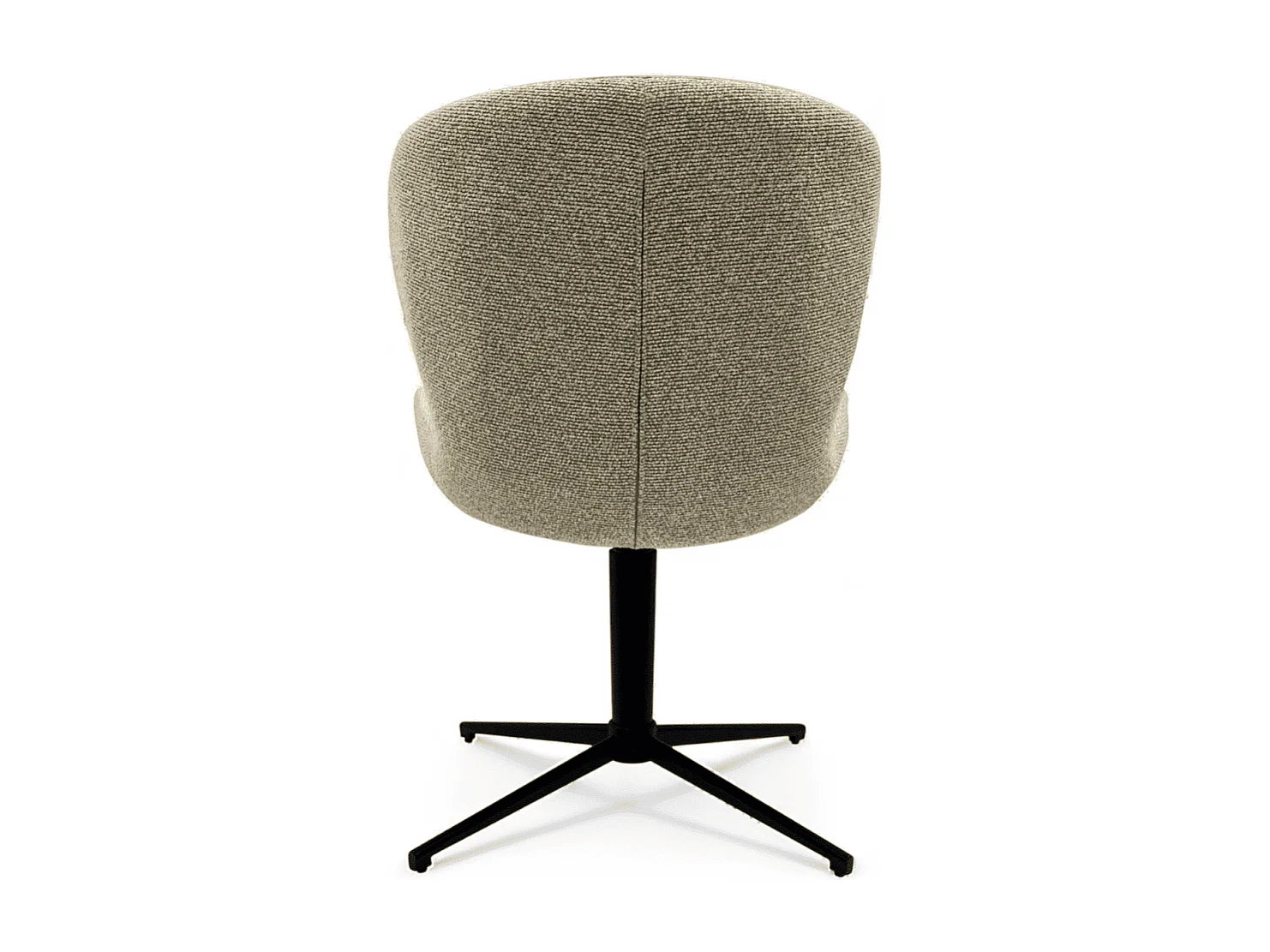 Esszimmerstühle 4er Set Nicklas - Stoff (Bouclé) & Metall - Beige