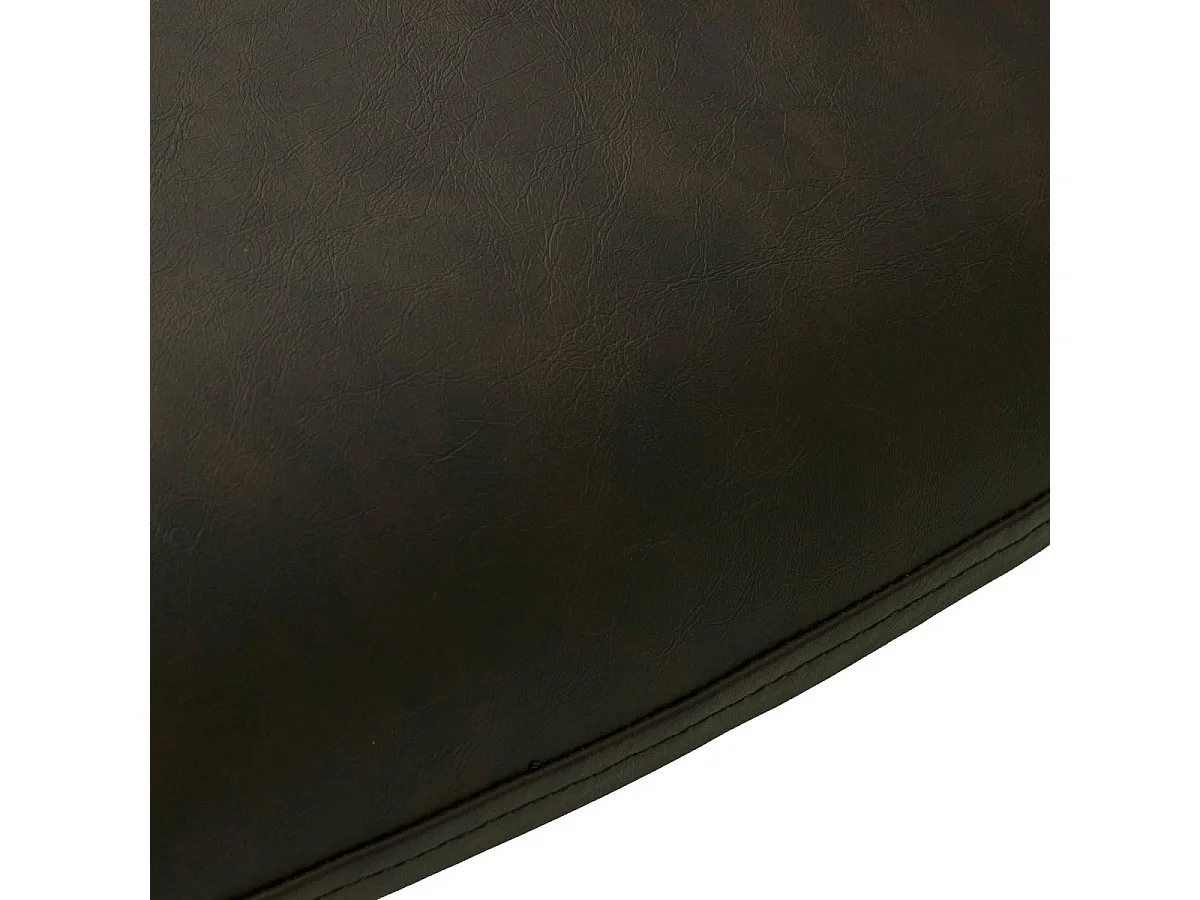 Esszimmerstühle 4er Set Jennifer - Kunstleder & Metall - Dunkelbraun