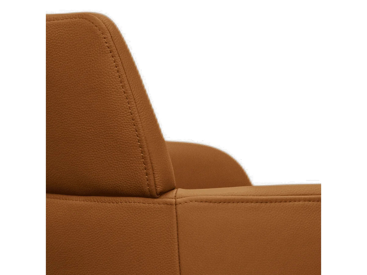 Esszimmerstuhl  Marco - Leder & Metall - Cognacbraun