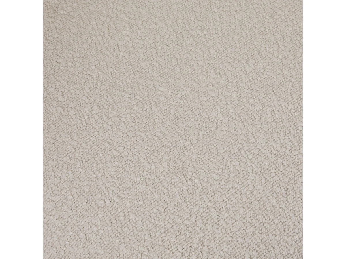 Esszimmerstühle 4er Set Diana - Stoff (Bouclé) & Metall - Cremeweiß