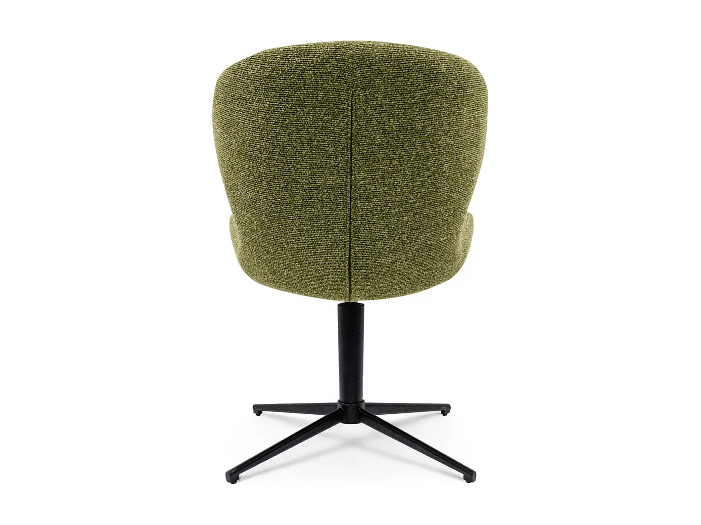 Esszimmerstühle 2er Set Nicklas - Stoff (Bouclé) & Metall - Grün