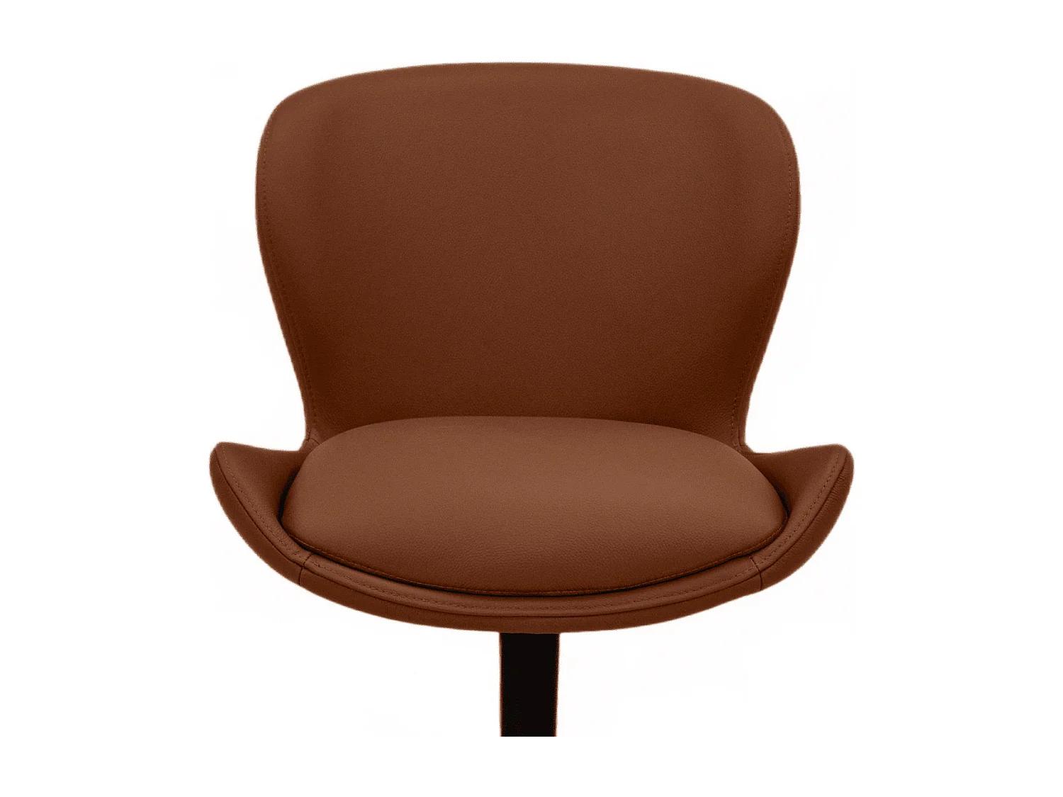 Esszimmerstühle 4er Set Nicklas - Leder & Metall - Dunkelbraun