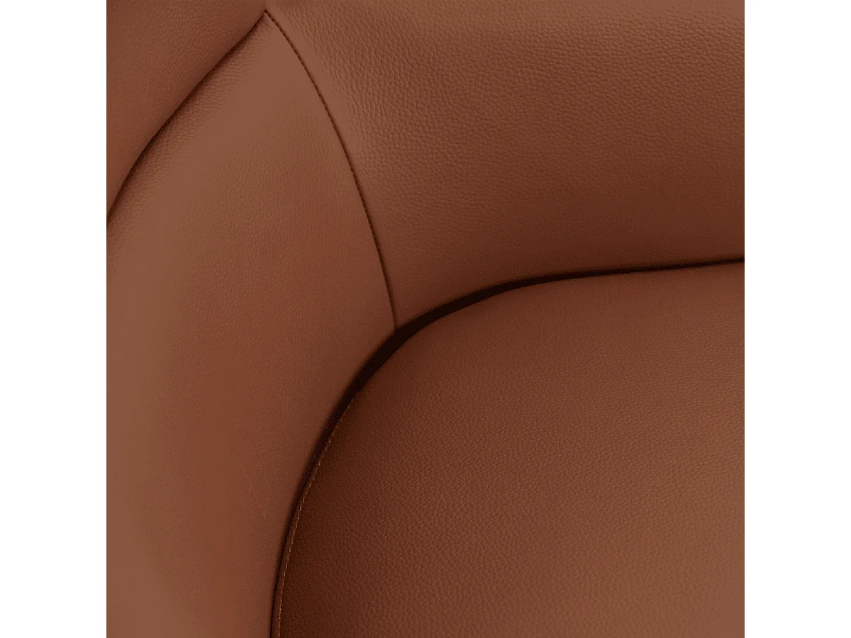 Esszimmerstühle 6er Set Marco - Leder & Metall - Dunkelbraun