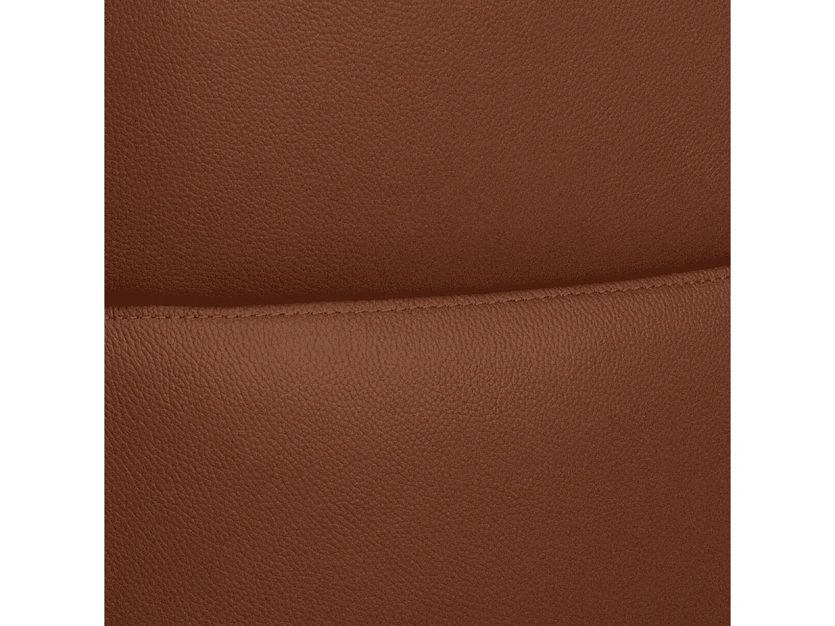 Esszimmerstühle 6er Set Marco - Leder & Metall - Dunkelbraun