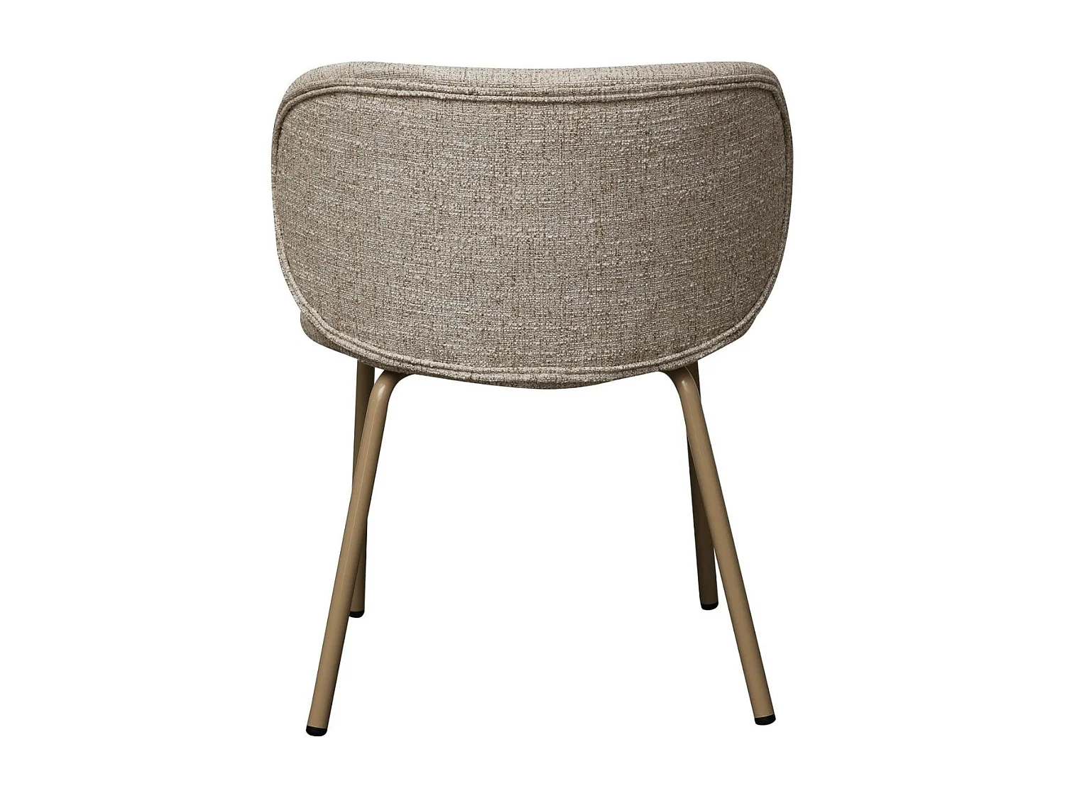 Esszimmerstühle 2er Set Nanna - Stoff (Bouclé) & Metall - Beige