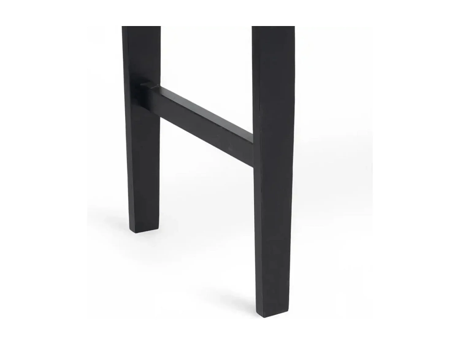 Sitzbank 110 cm Nobel - Papiergarn & Massives Eichenholz - Schwarz