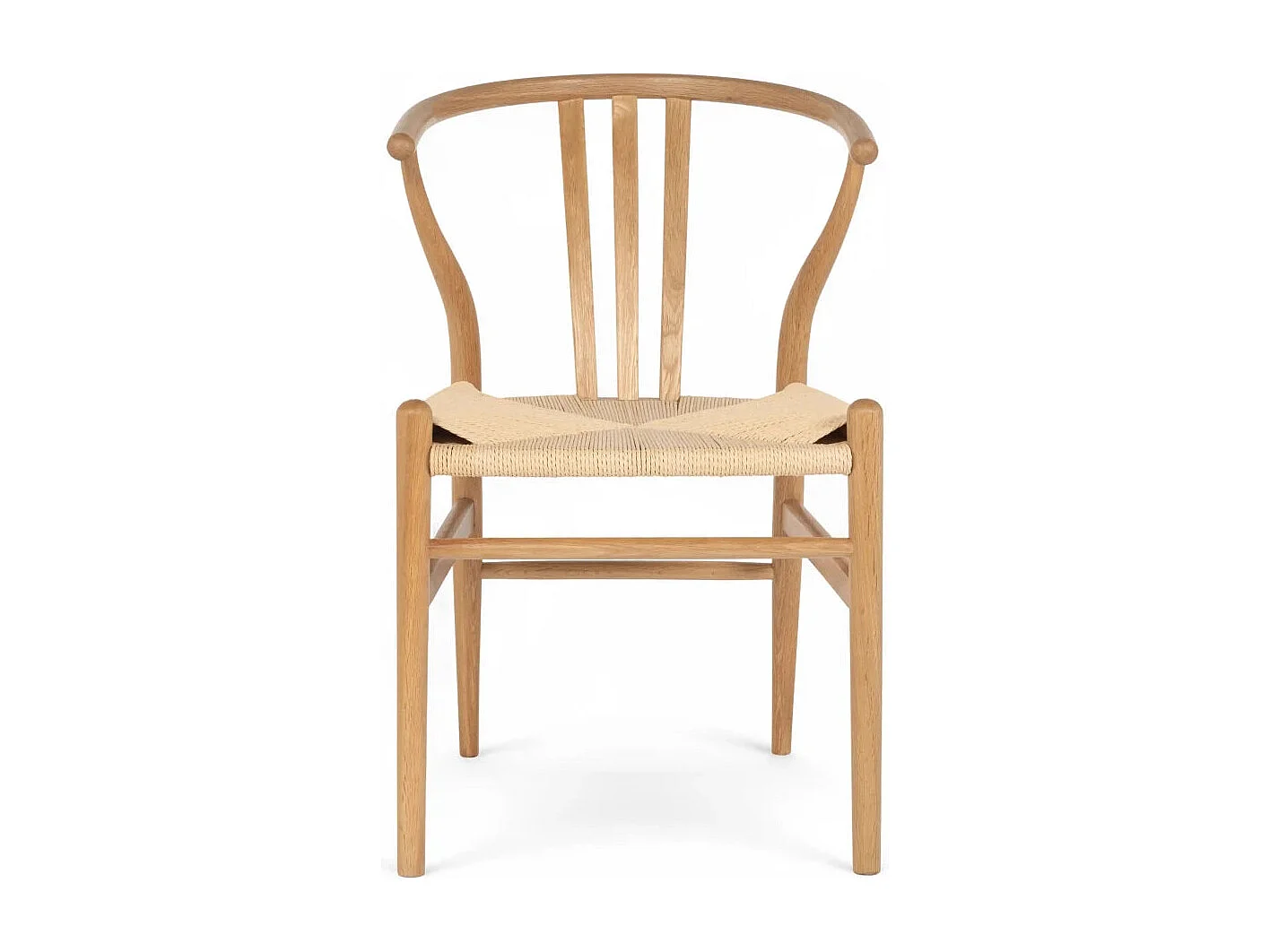 Esszimmerstühle 2er Set Nicoline - Papiergarn & Massives Eichenholz - Wildeiche