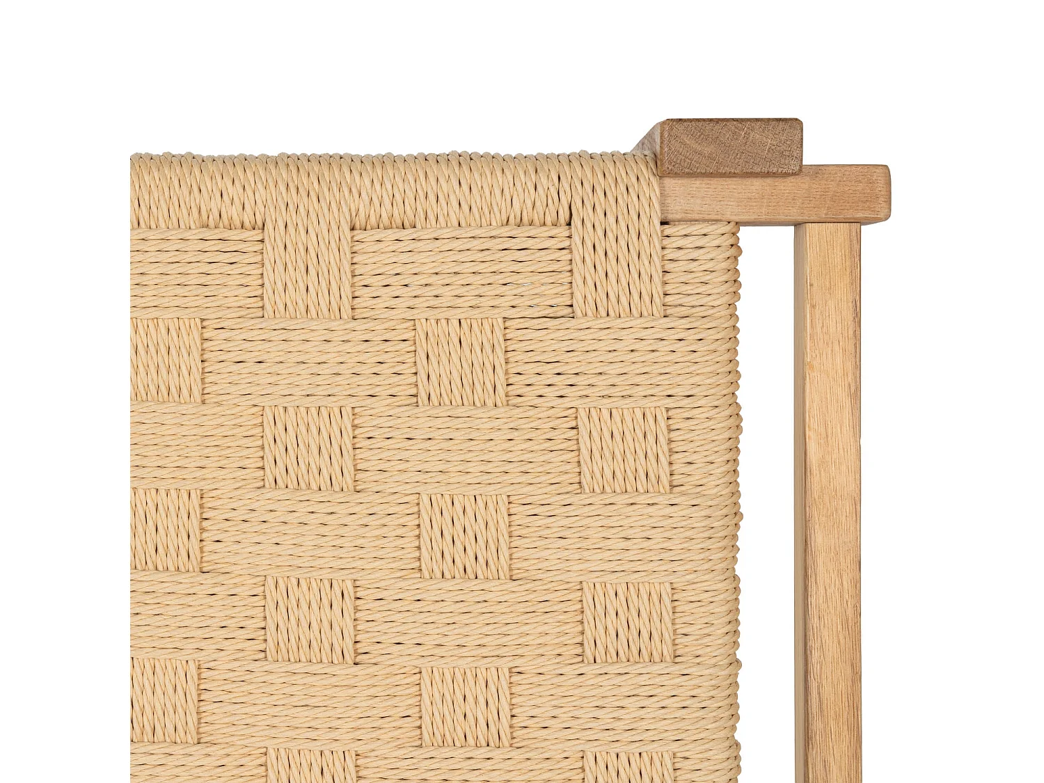 Sitzbank 110 cm Nobel - Papiergarn & Massives Eichenholz - Wildeiche