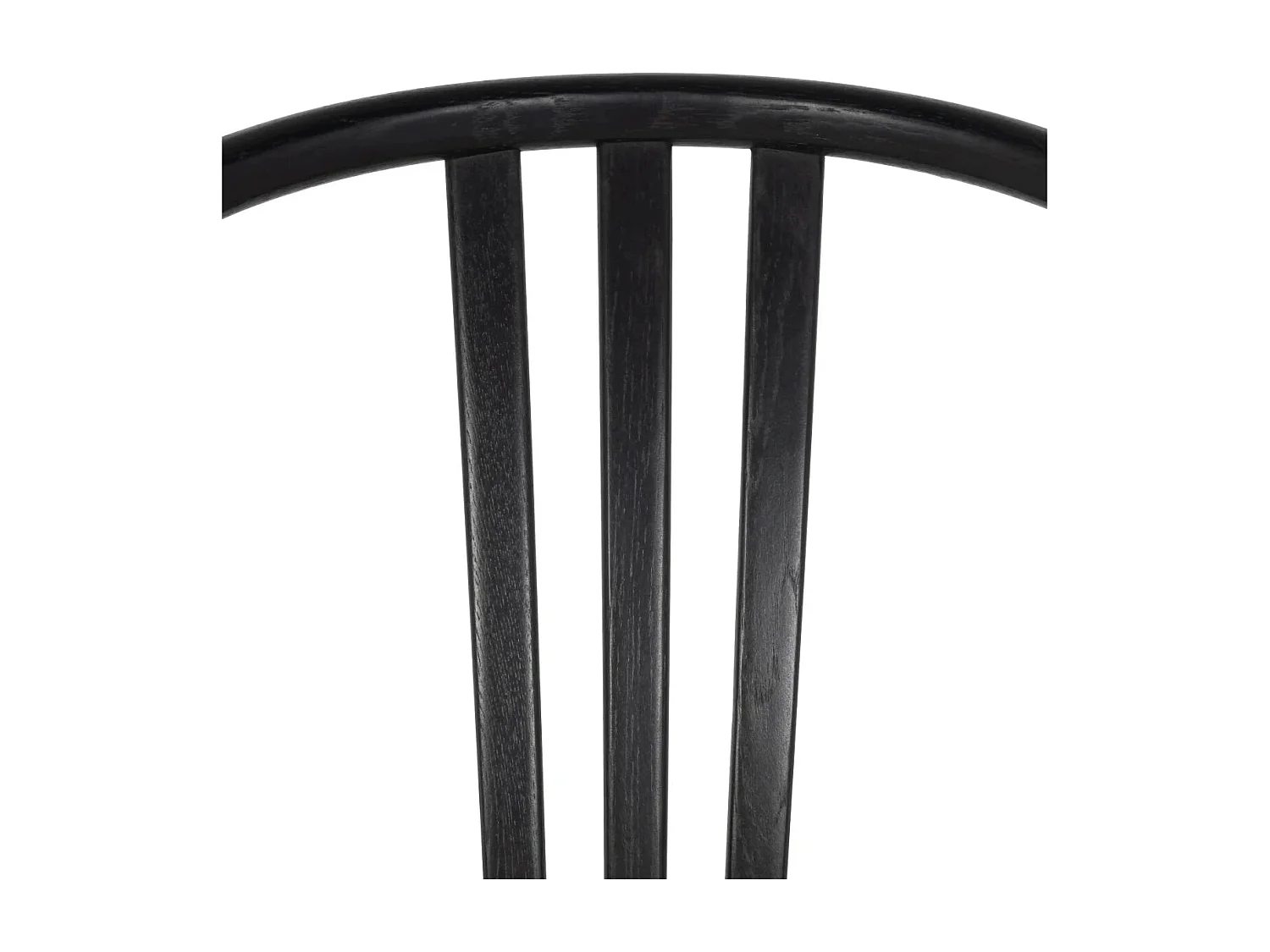 Esszimmerstühle 4er Set Nicoline - Papiergarn & Massives Eichenholz - Schwarz