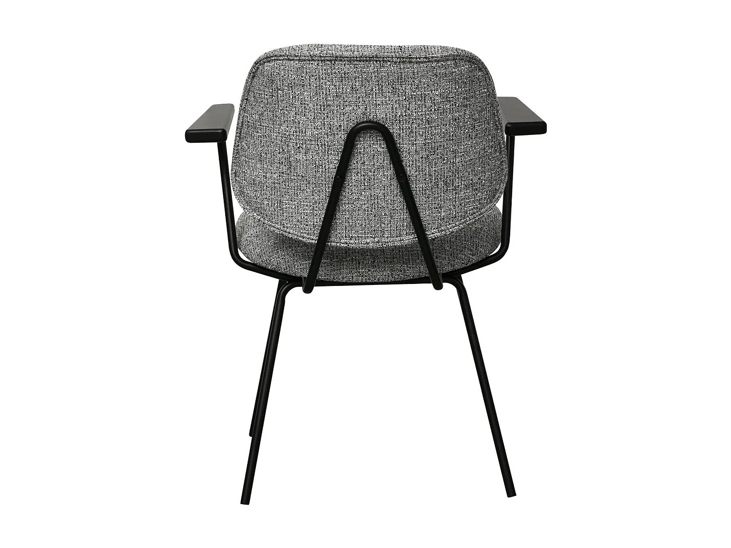 Esszimmerstühle 2er Set Sofia - Stoff (Bouclé) & Metall - Grau