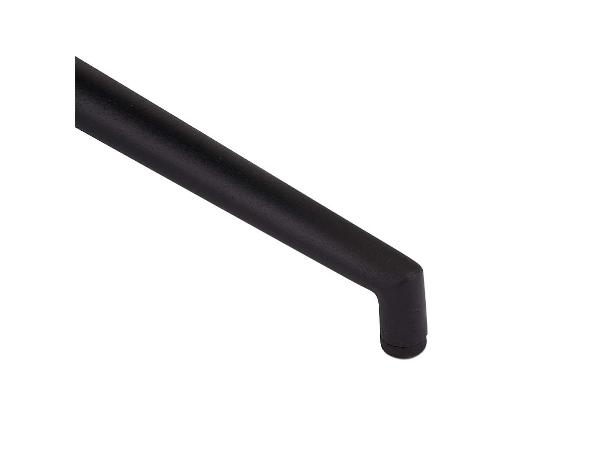 Esszimmerstühle 4er Set Luna - Kunstleder & Metall - Schwarz