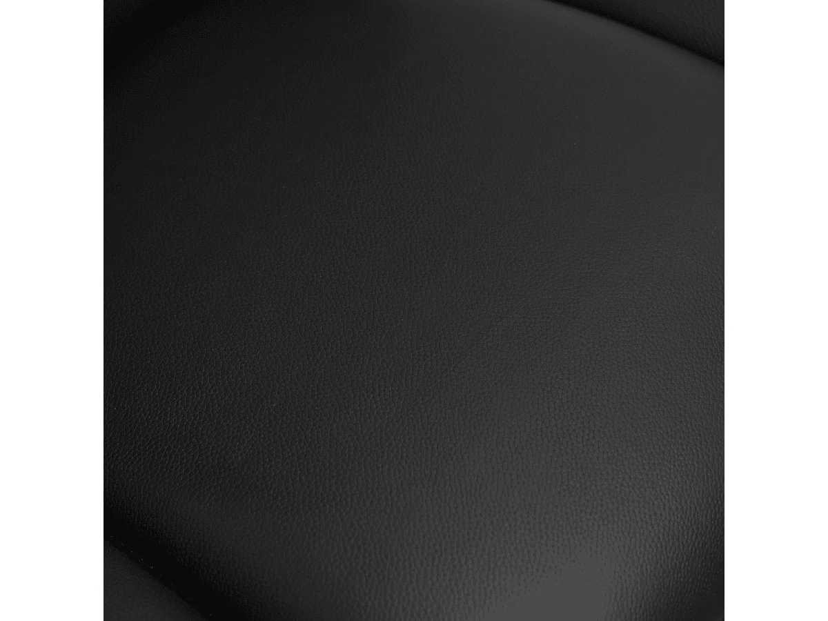 Esszimmerstühle 4er Set Nicklas - Leder & Metall - Schwarz