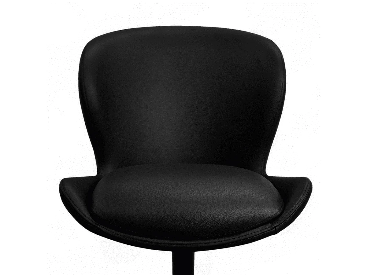 Esszimmerstühle 4er Set Nicklas - Leder & Metall - Schwarz