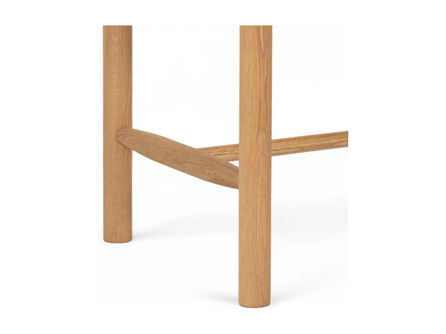 Sitzbank 90 cm Shine - Papiergarn & Massives Eichenholz - Wildeiche