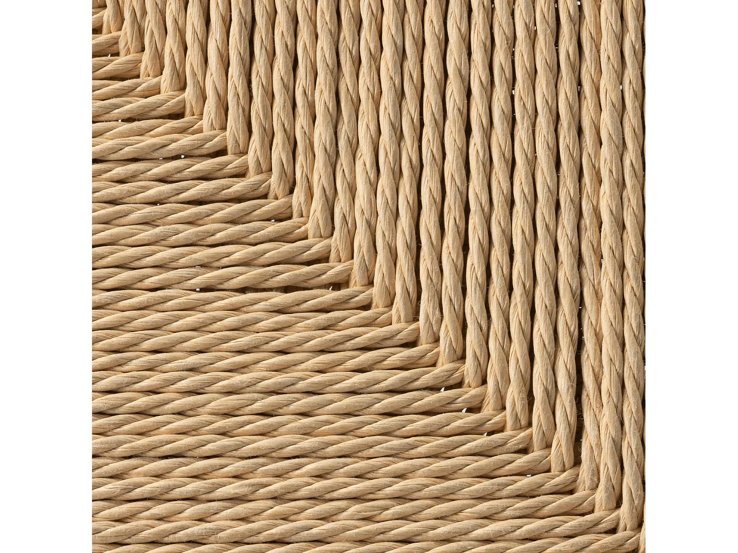 Sitzbank 90 cm Shine - Papiergarn & Massives Eichenholz - Schwarz