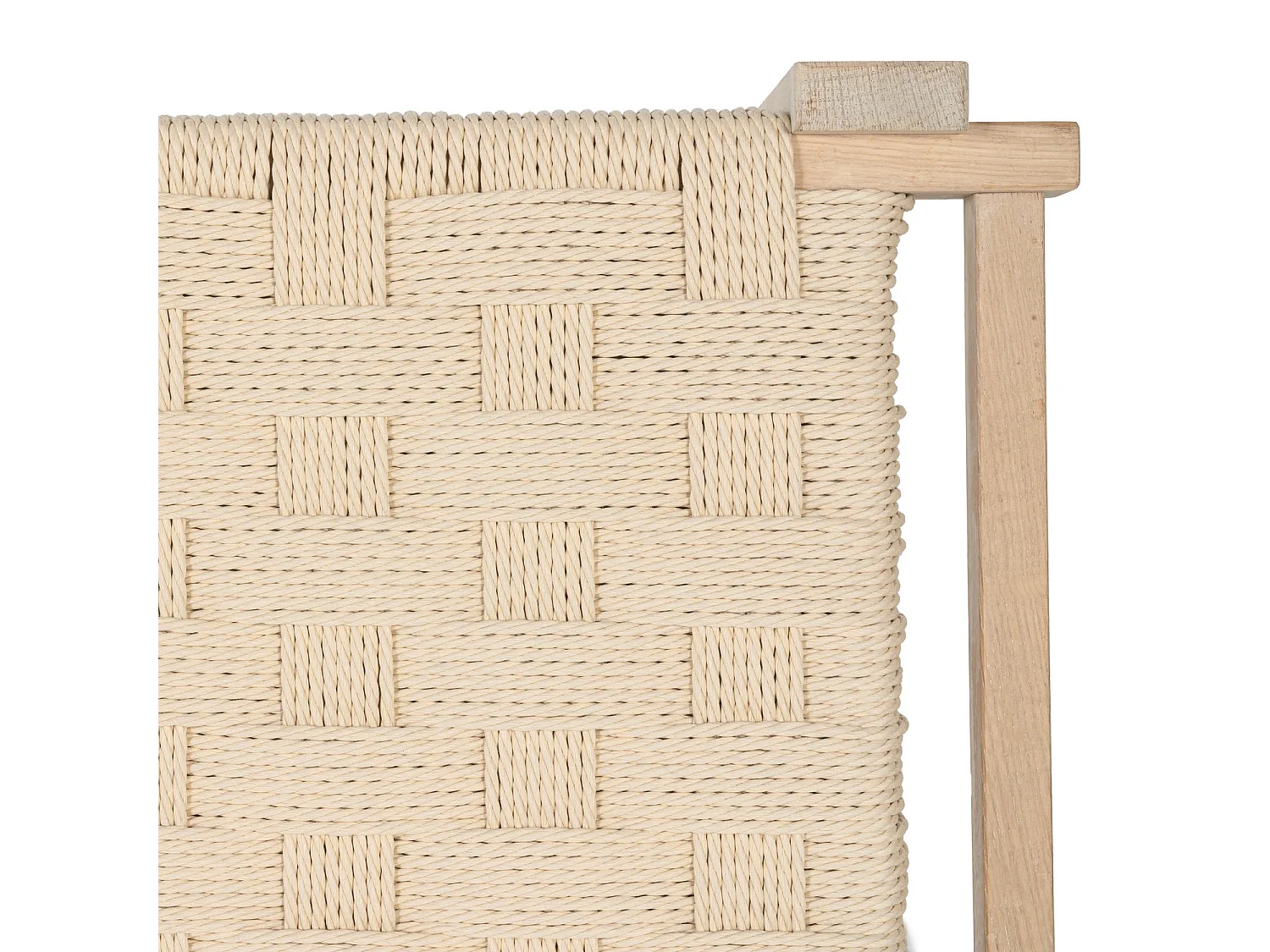 Sitzbank 110 cm Nobel - Papiergarn & Massives Eichenholz - Eiche bianco