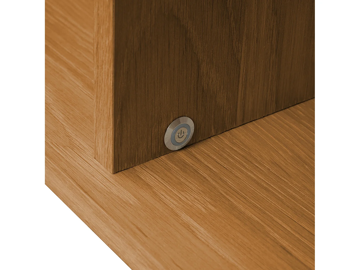 Hängechrank mit LED Beleuchtung mit 3 Türen Kerteminde - Eichenfurnier & MDF - Wildeiche