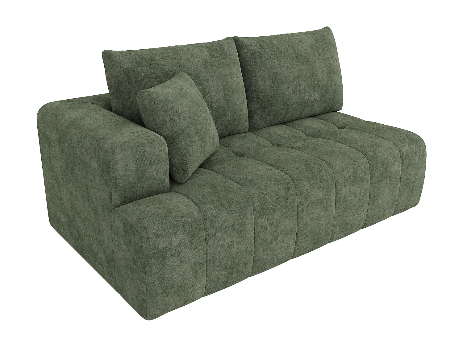 Canapé d'angle en L - 3 places - Canapé Cloud - Combinaison flexible - Aucun montage requis - Vert