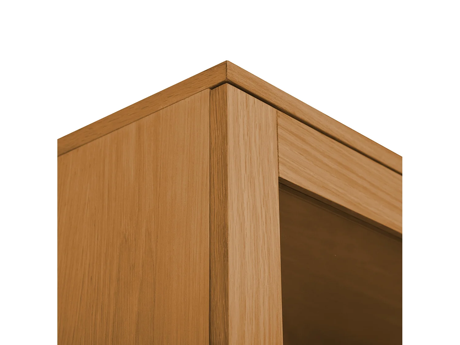 Highboard mit 4 Türen Kerteminde - Eichenfurnier & MDF - Wildeiche
