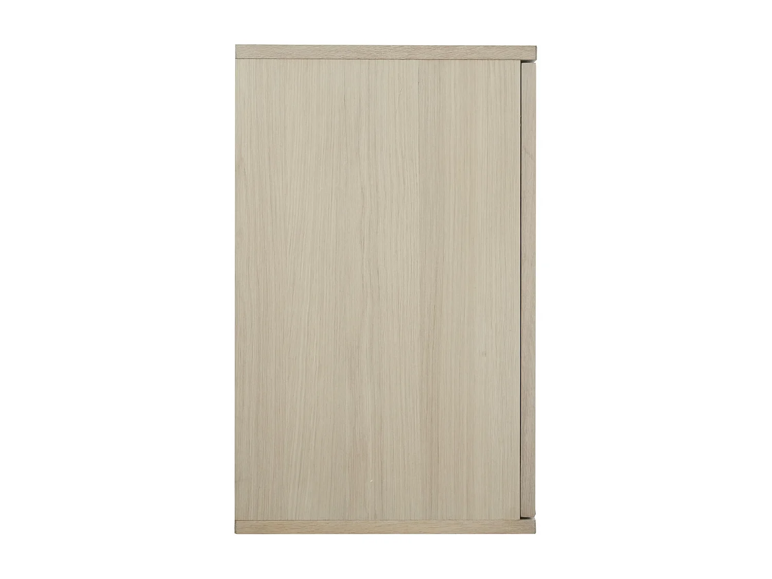 Hängechrank mit LED Beleuchtung mit 3 Glastüren Kerteminde - Eichenfurnier & MDF - Eiche bianco